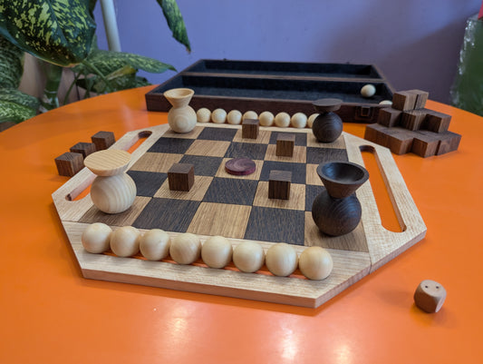 Genesis. The game of man in the World. Handmade wooden edition.