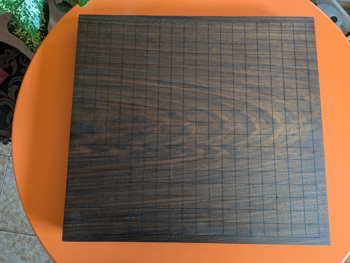 Double-sided 19x19 & 13x13 solid walnut game Go set