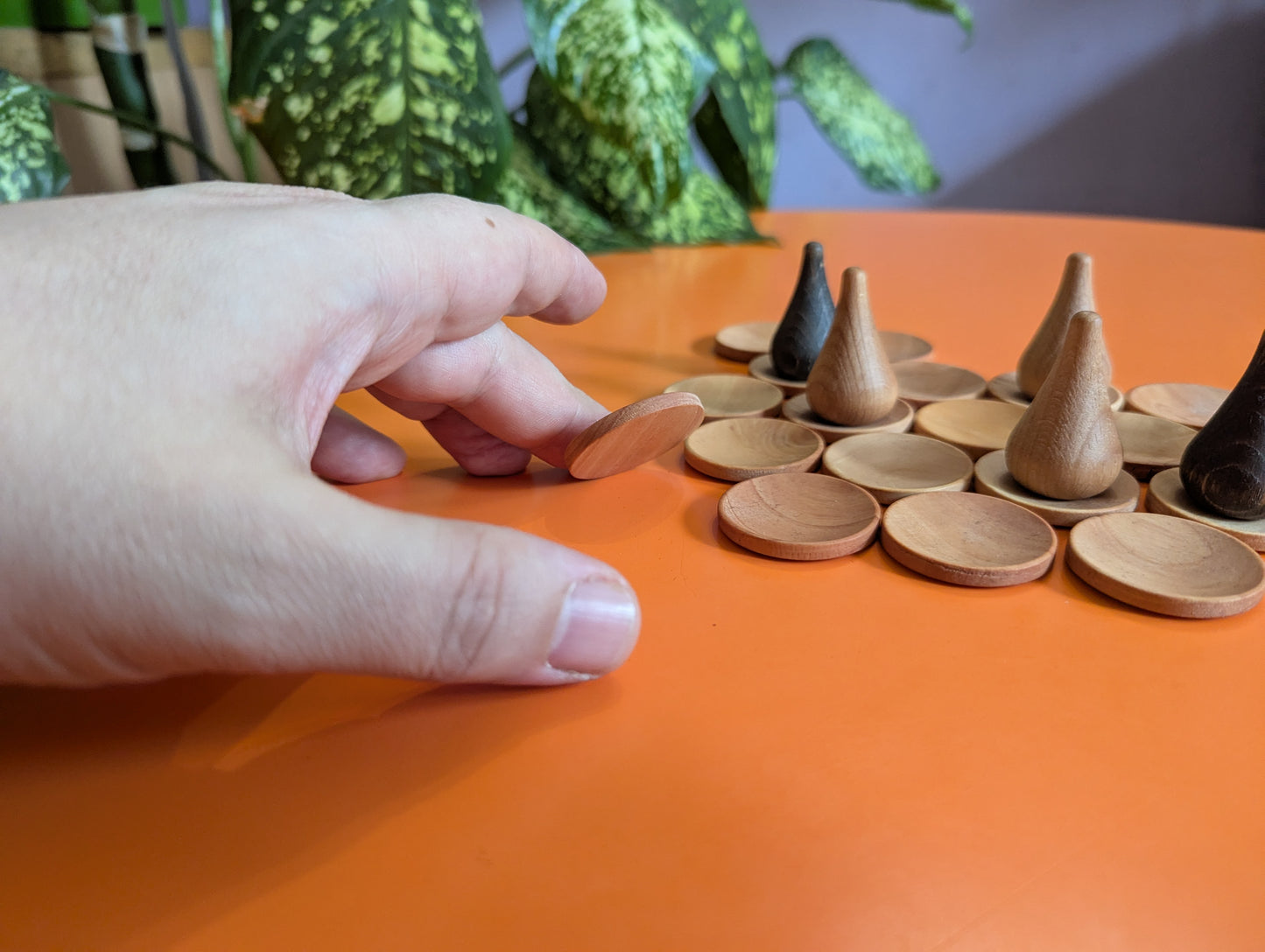 Nonaga wooden game set
