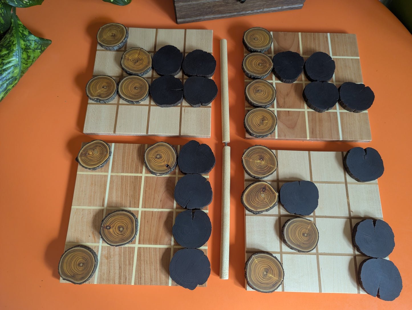 Shobu Wooden game set. 16" Tabletop version by WoodIdeas