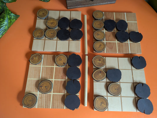 Shobu Wooden game set. 16" Tabletop version by WoodIdeas