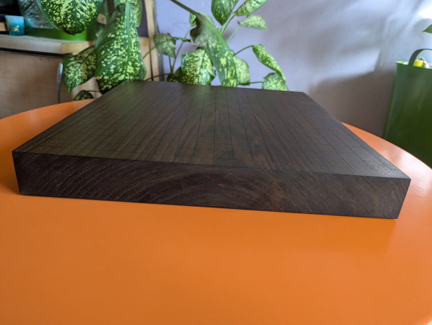 Double-sided 19x19 & 13x13 solid walnut game Go set