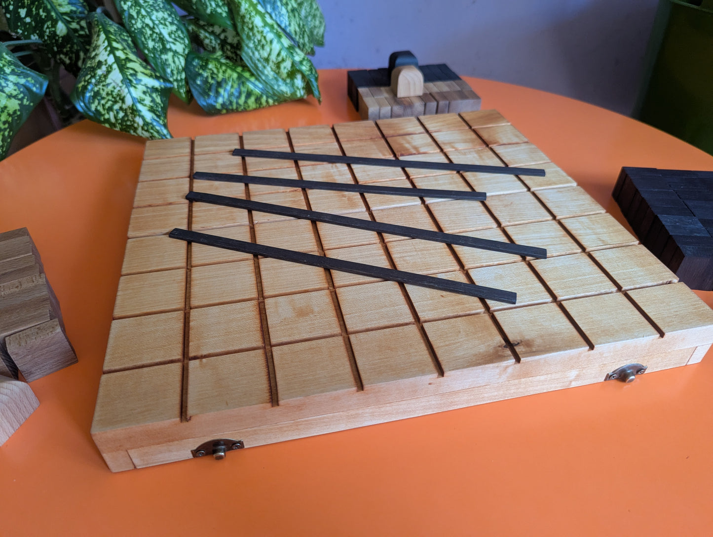 Foldable wooden Full 8x8 Tak game set