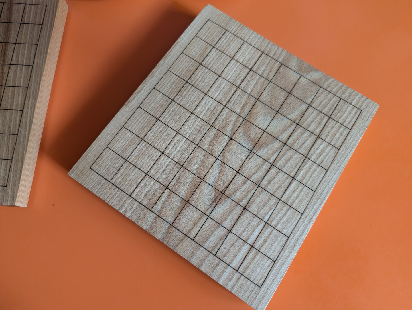 9x9 solid thin Beech wood hand carved game Go board