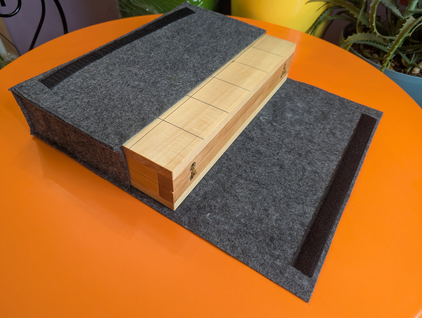 14" Foldable wooden Tak game set.