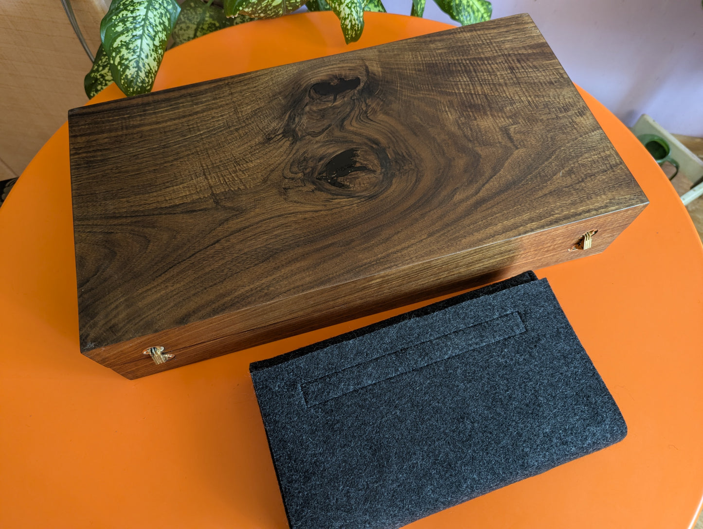 Chu Shogi game set. Foldable Handmade solid walnut Middle Shogi with thick maple pieces. Traditional Japanese games.