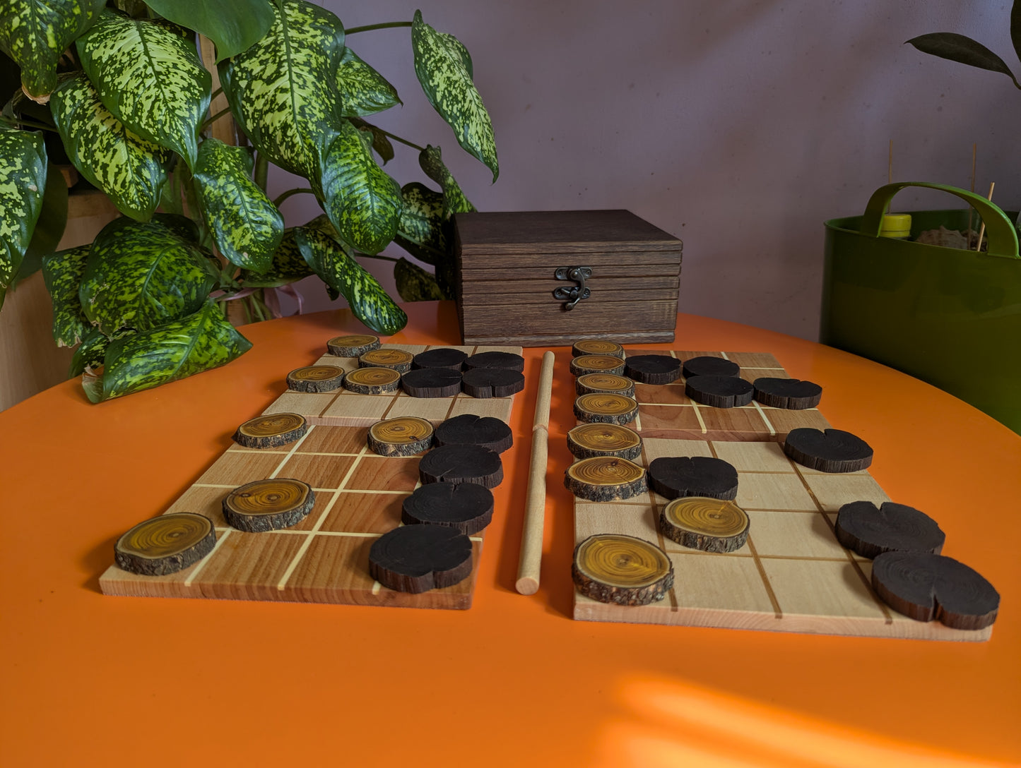 Shobu Wooden game set. 16" Tabletop version by WoodIdeas