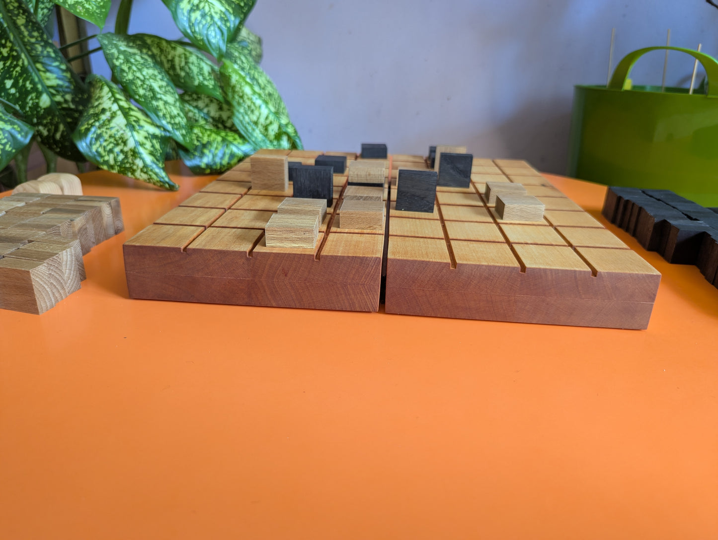 Foldable wooden Full 8x8 Tak game set