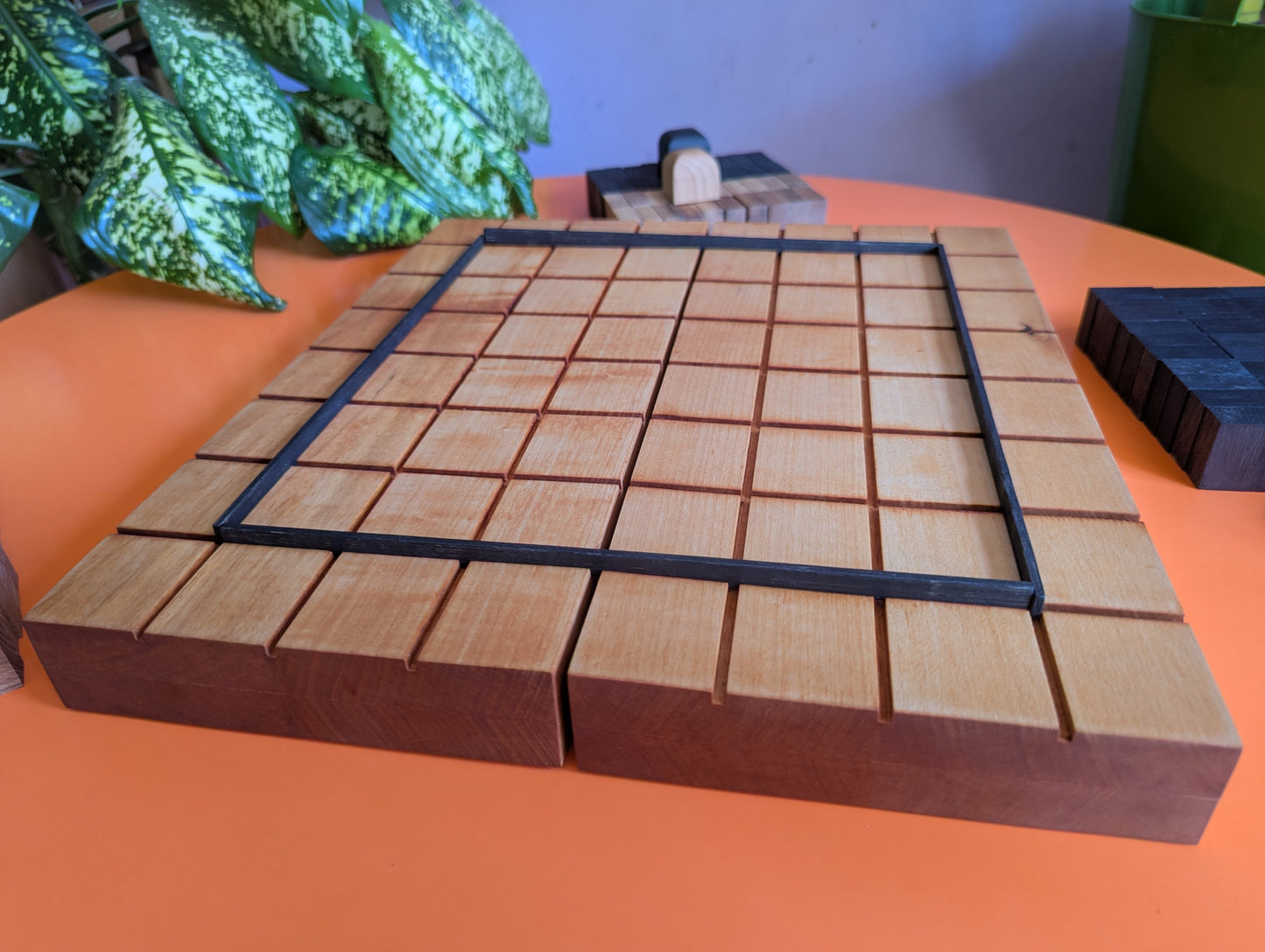 Foldable wooden Full 8x8 Tak game set