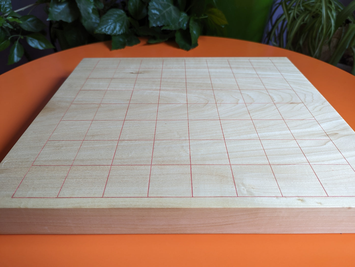 Red lines minimalist Chess. 100% wood White Chess Set from Ukraine