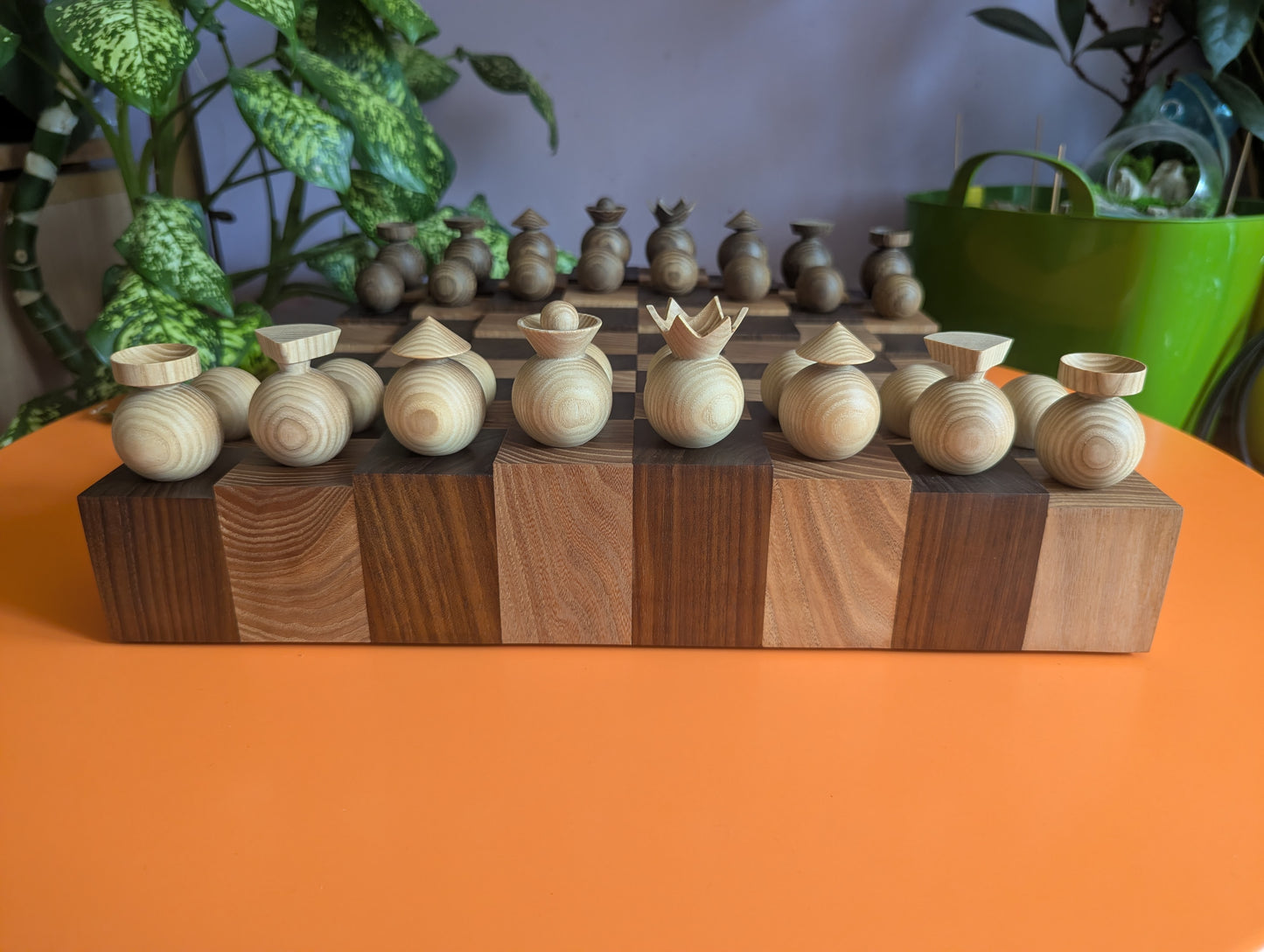 WAVE VII - Handmade Tiered 3D Wooden Chessboard