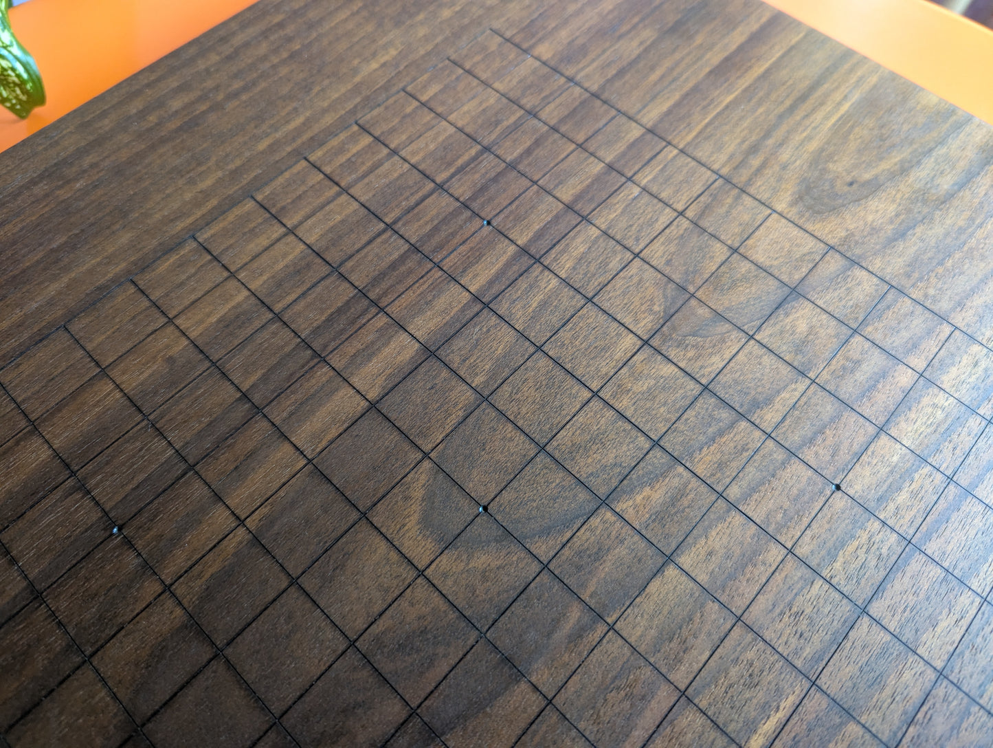 Double-sided 19x19 & 13x13 solid walnut game Go set