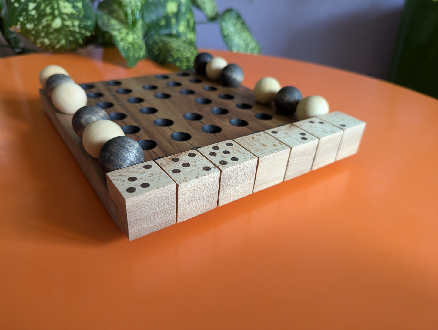 Walnut wood KNJO game set. Redesigned tabletop edition by WoodIdeas