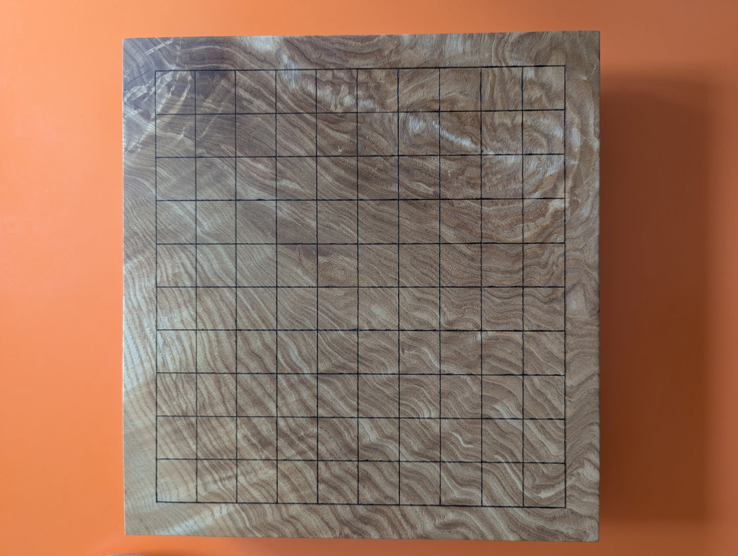 11x11 game board. Ash wood hand carved Goban
