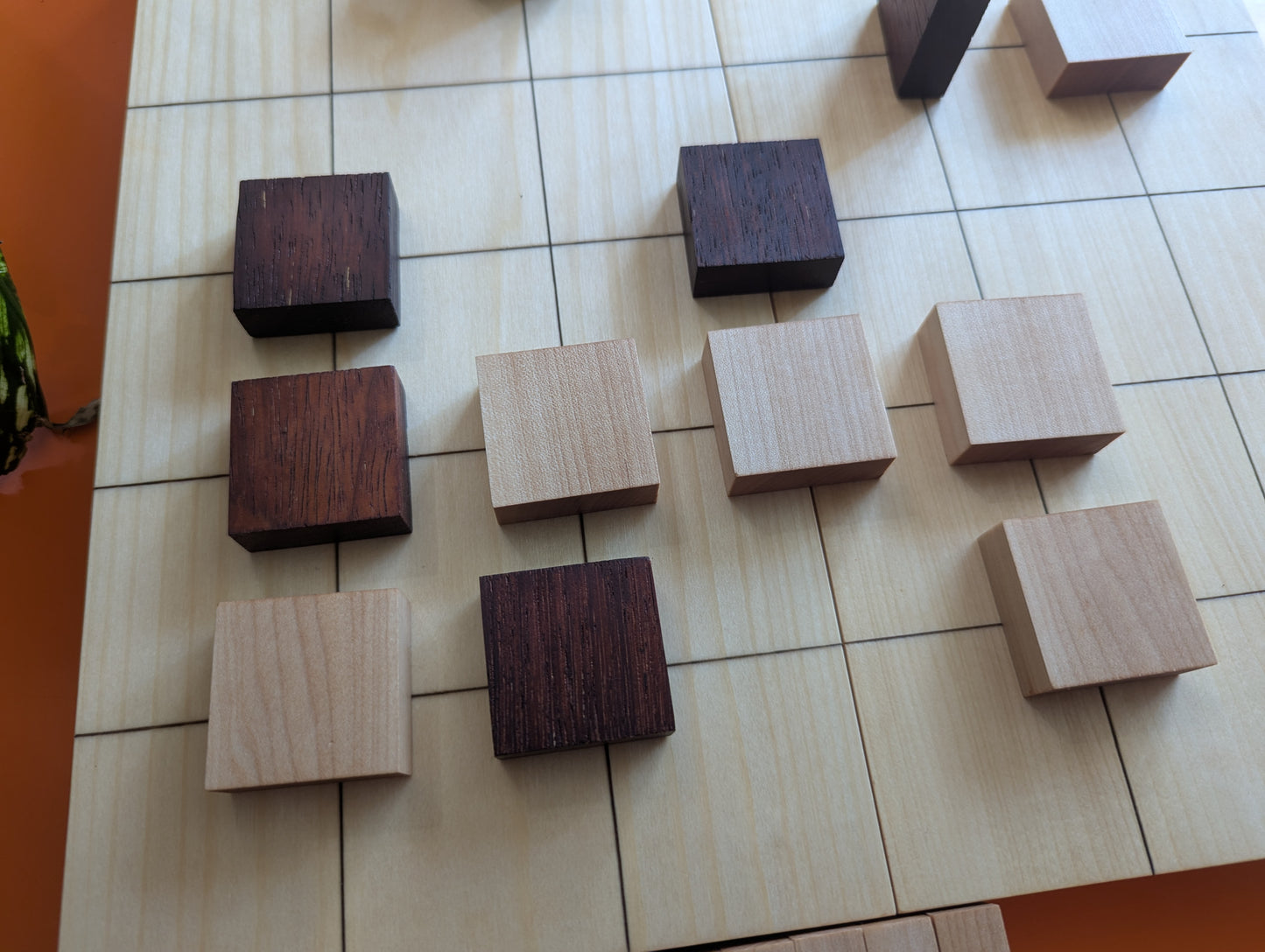 14" Foldable wooden Tak game set.
