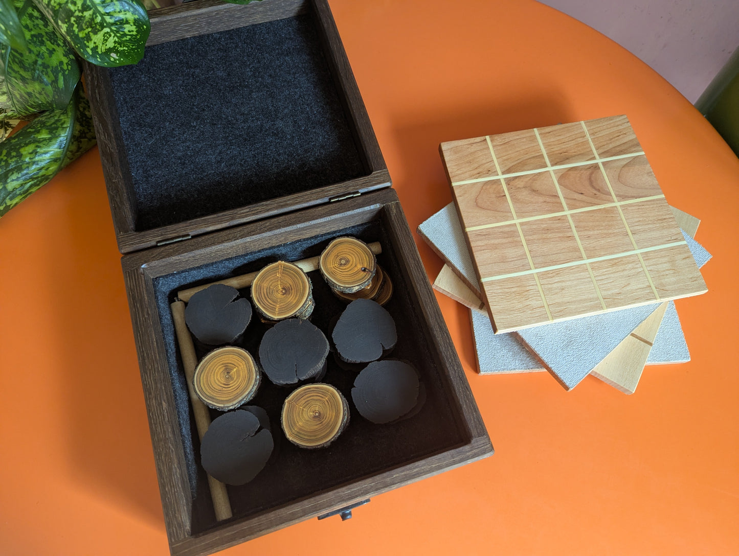 Shobu Wooden game set. 16" Tabletop version by WoodIdeas
