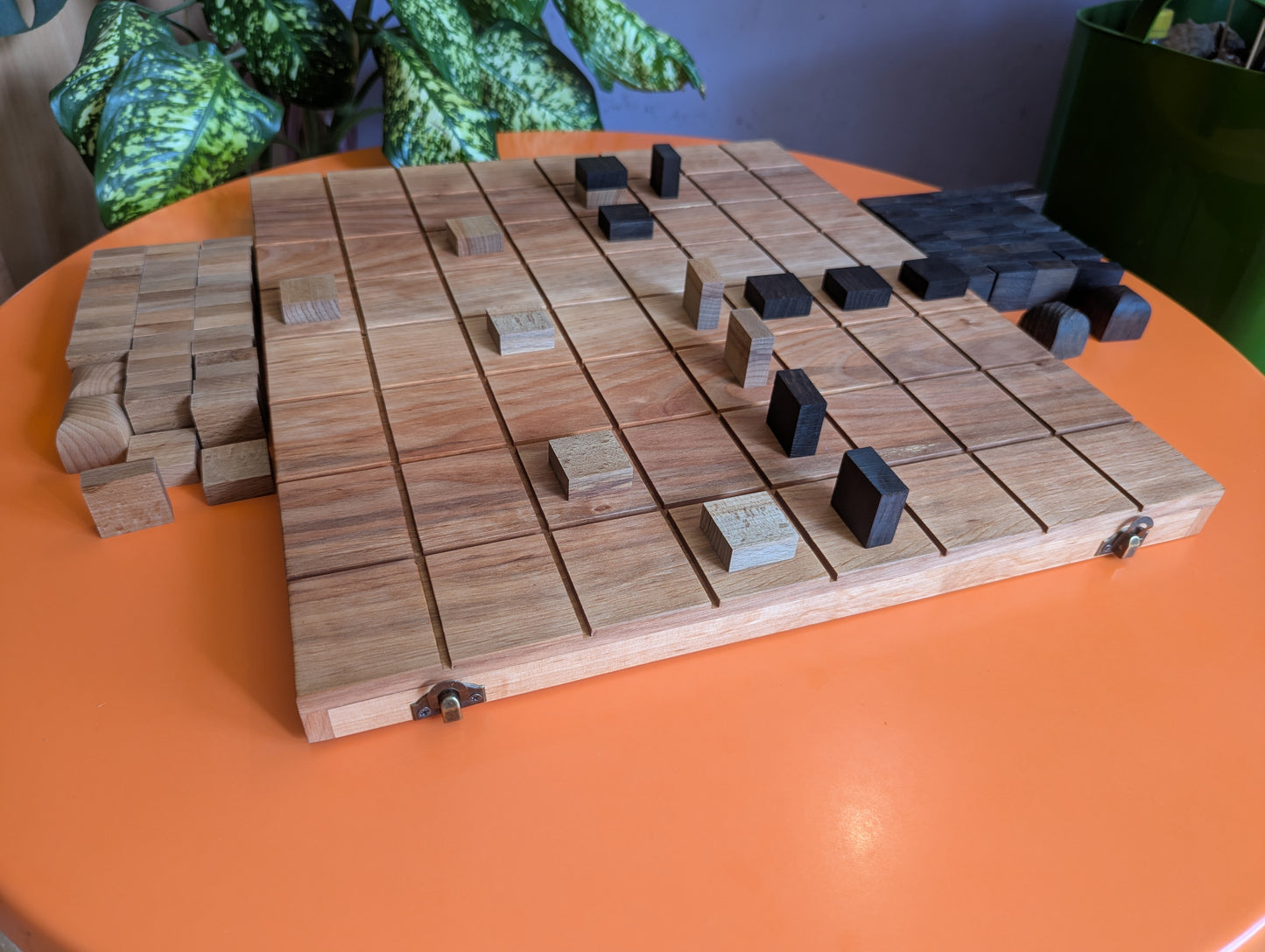 Foldable wooden Full 8x8 Tak game set