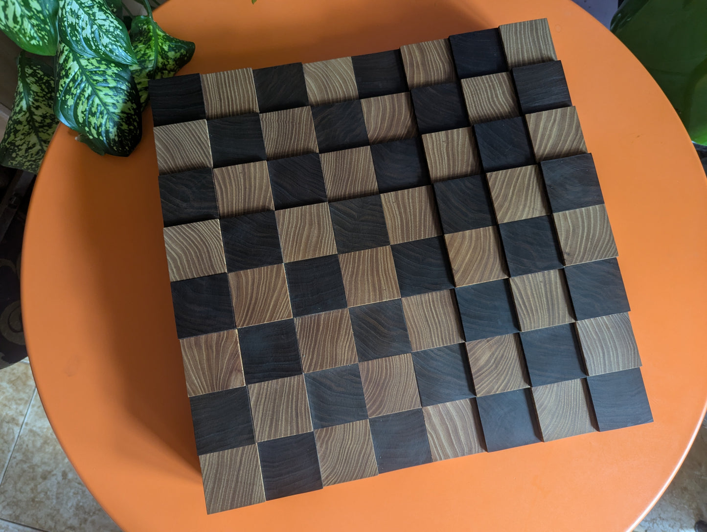 WAVE VII - Handmade Tiered 3D Wooden Chessboard