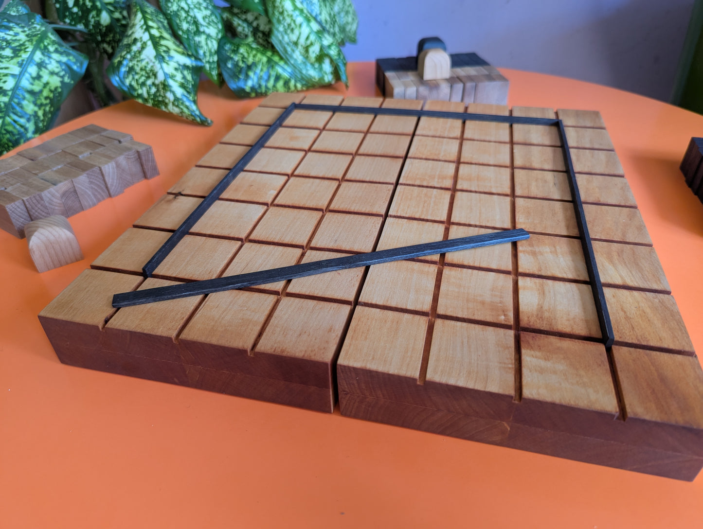 Foldable wooden Full 8x8 Tak game set