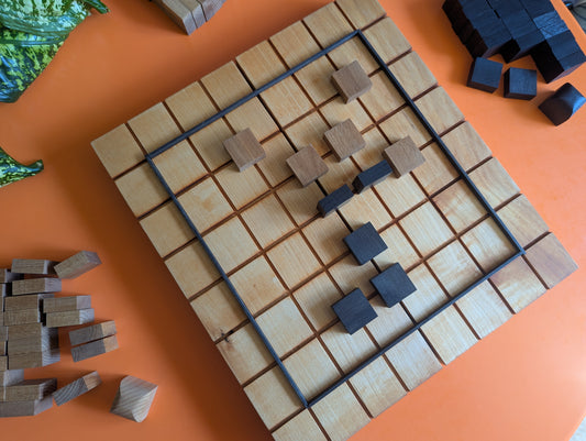 Foldable wooden Full 8x8 Tak game set