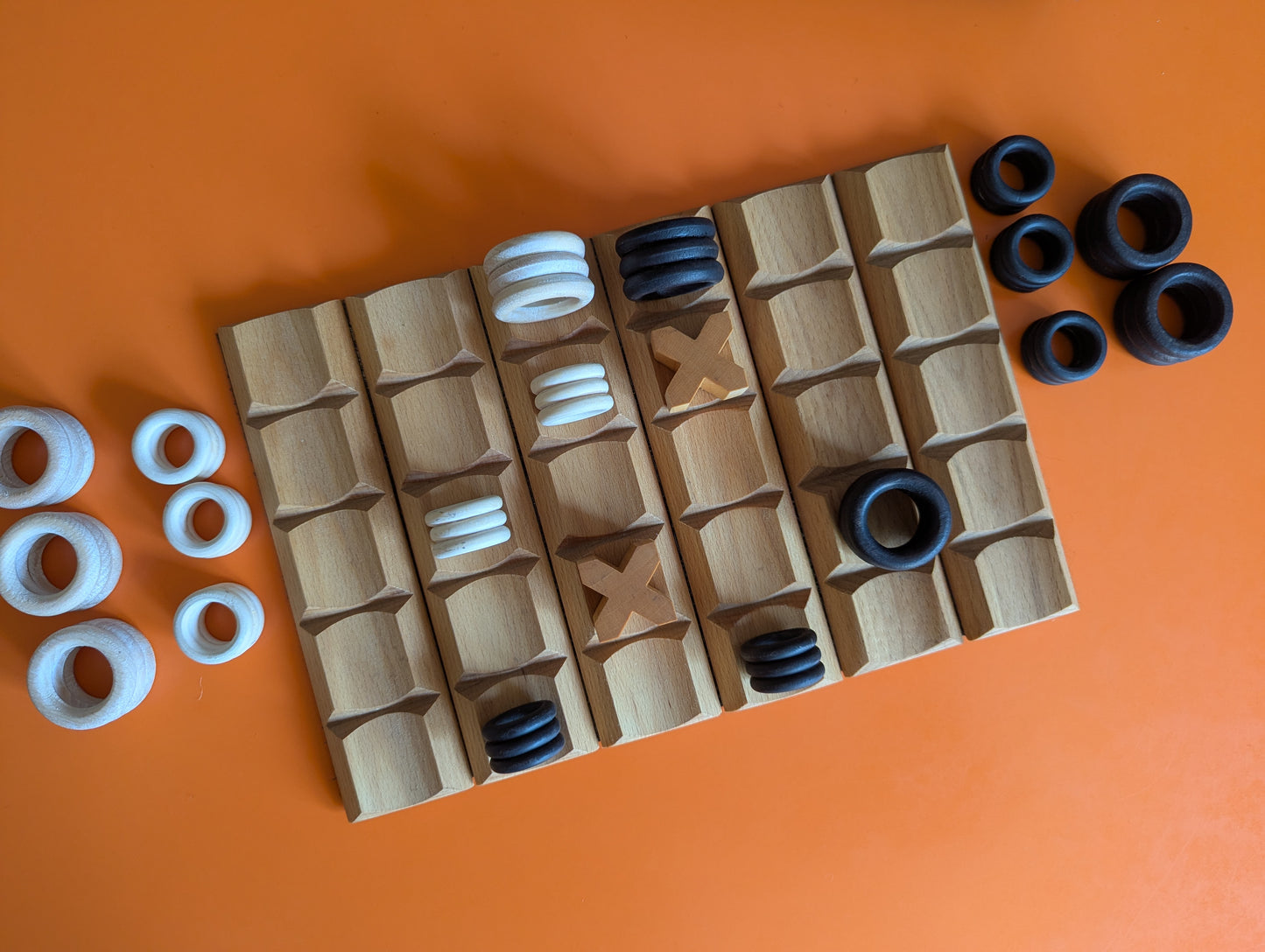 Evo Tactics wooden game set. Handmade