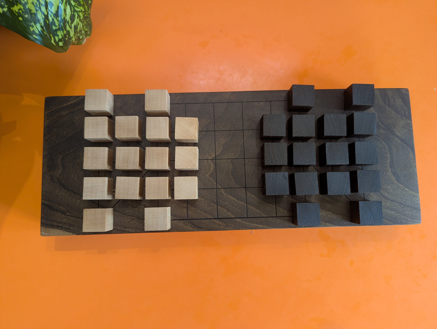 Wooden Astar game set. Handmade Walnut wood board