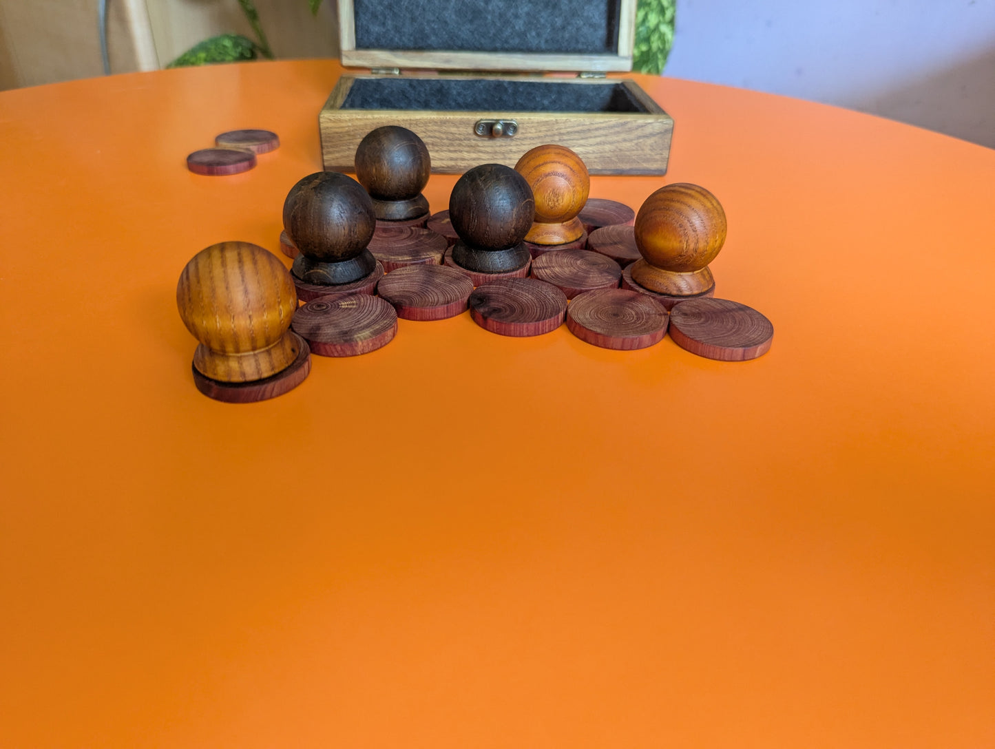 Nonaga wooden game set