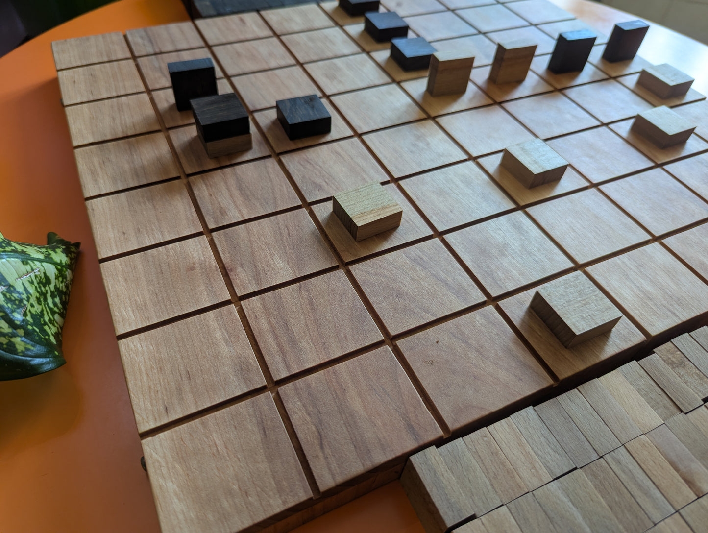 Foldable wooden Full 8x8 Tak game set